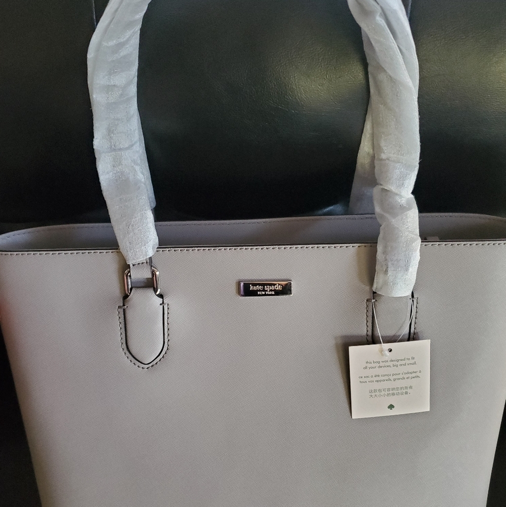 NWT Kate Spade Jaelyn Laurel Way tote in soft taupe